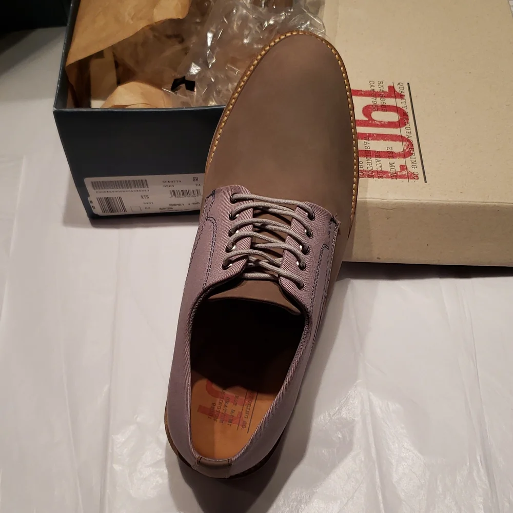 1901 Quality Manufacturing NEW Shoes Men's 9 2-Tone Leather Oxfords